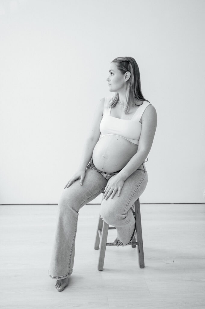 studio maternity session photos
