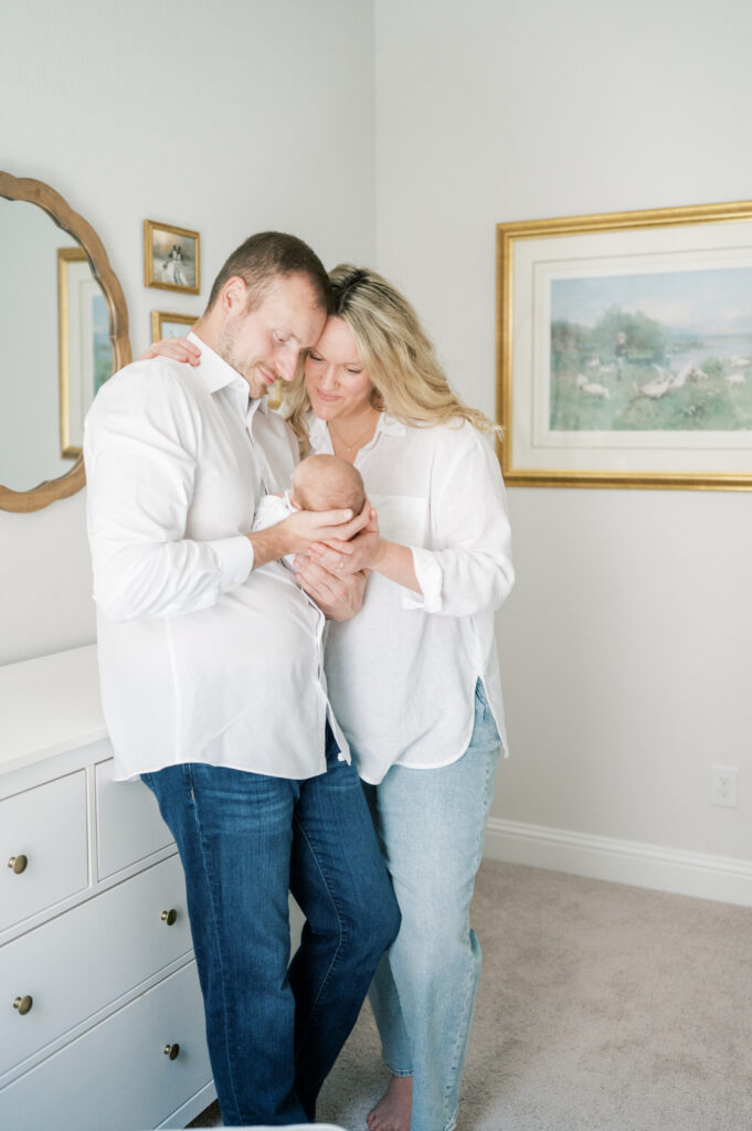 at home newborn session in nursery