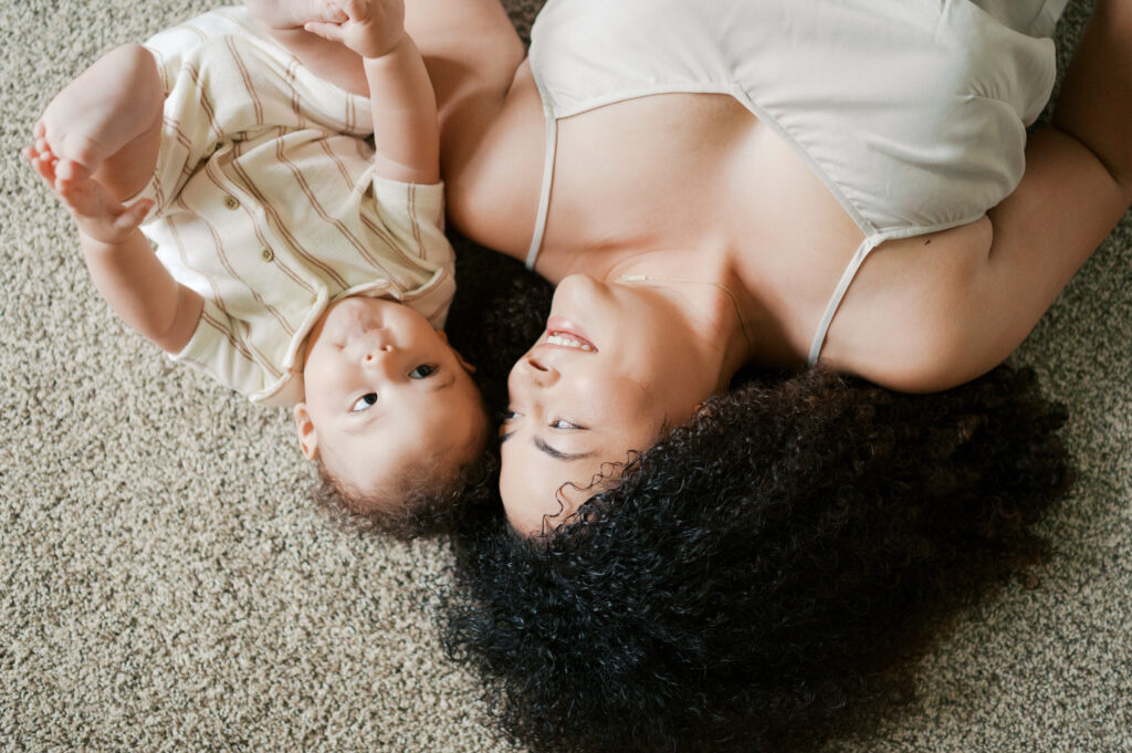 at-home family photography in Fort Worth