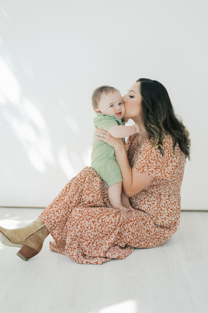 indoor family photos fort worth studio
