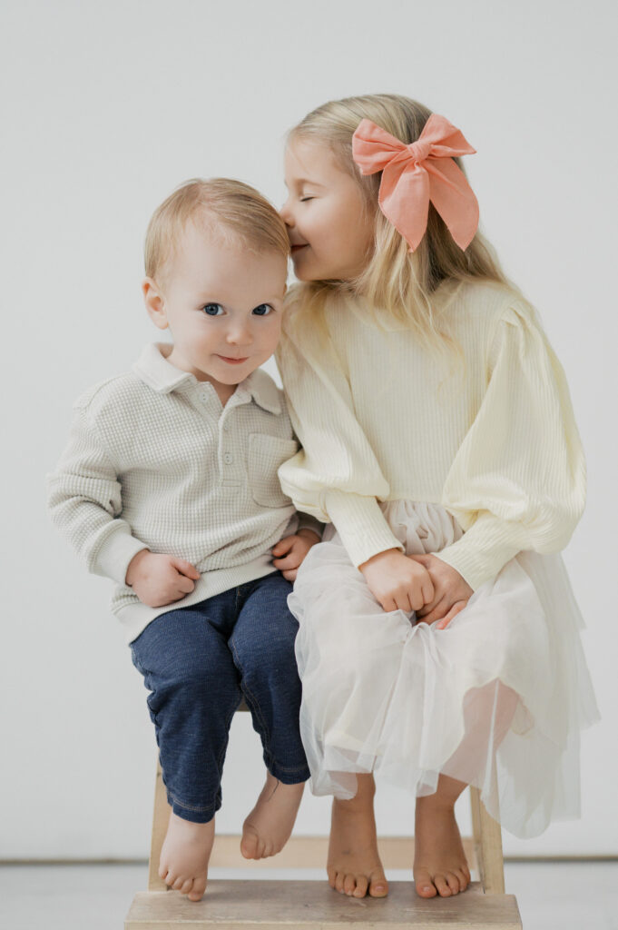 sibling photo in fort worth studio personality portraits