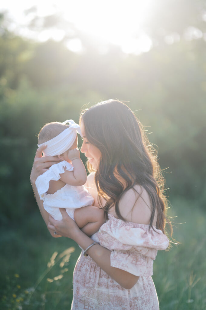 fort worth family photography session by a creek