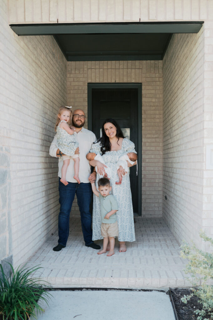twin newborn photography session at home, dfw newborn photographer