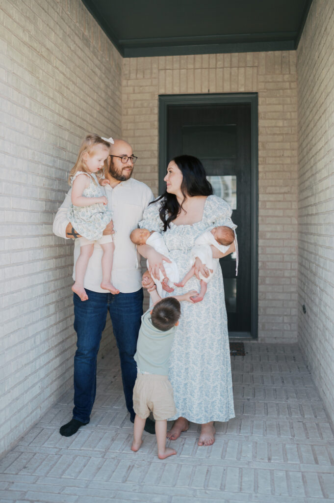 twin newborn photography session at home, dfw newborn photographer