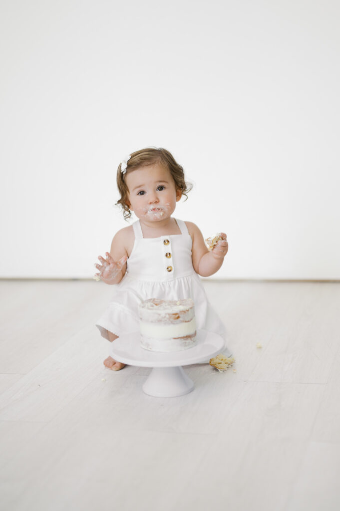 family milestone photography session in studio, fort worth