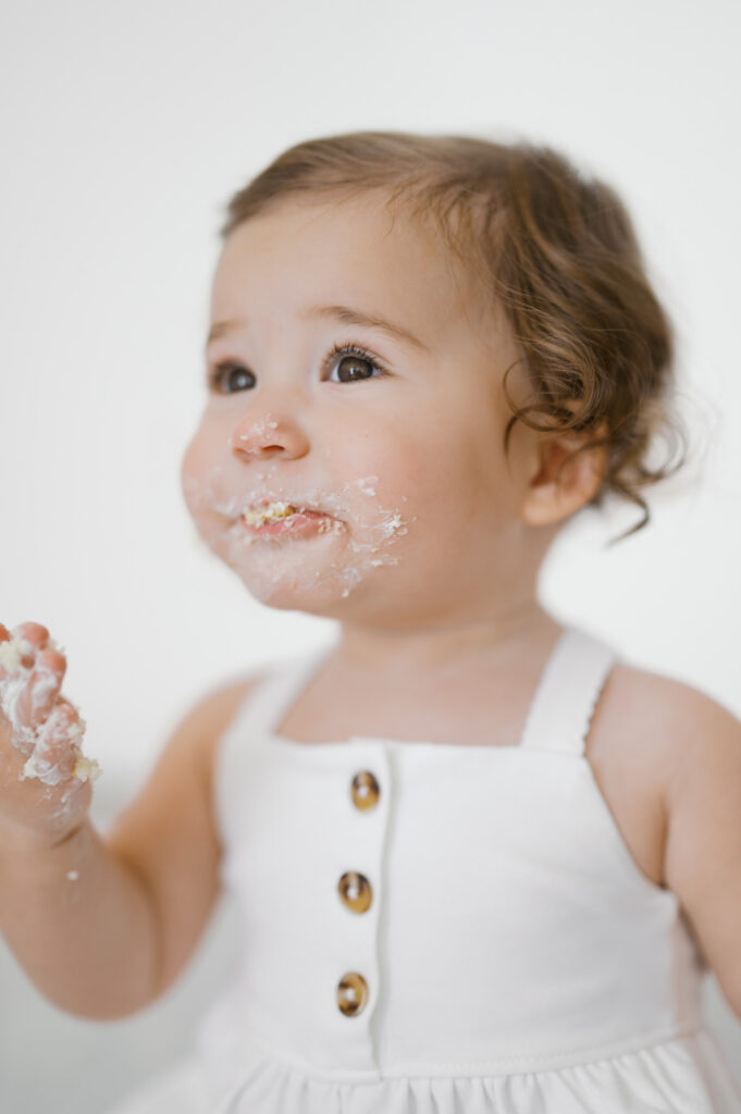 Fort Worth Milestone Photography | Cake Smash Session in Studio