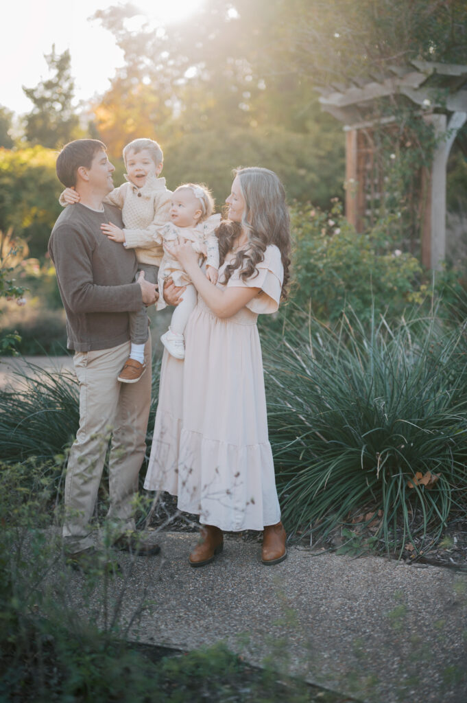 fort worth botanic garden family photos