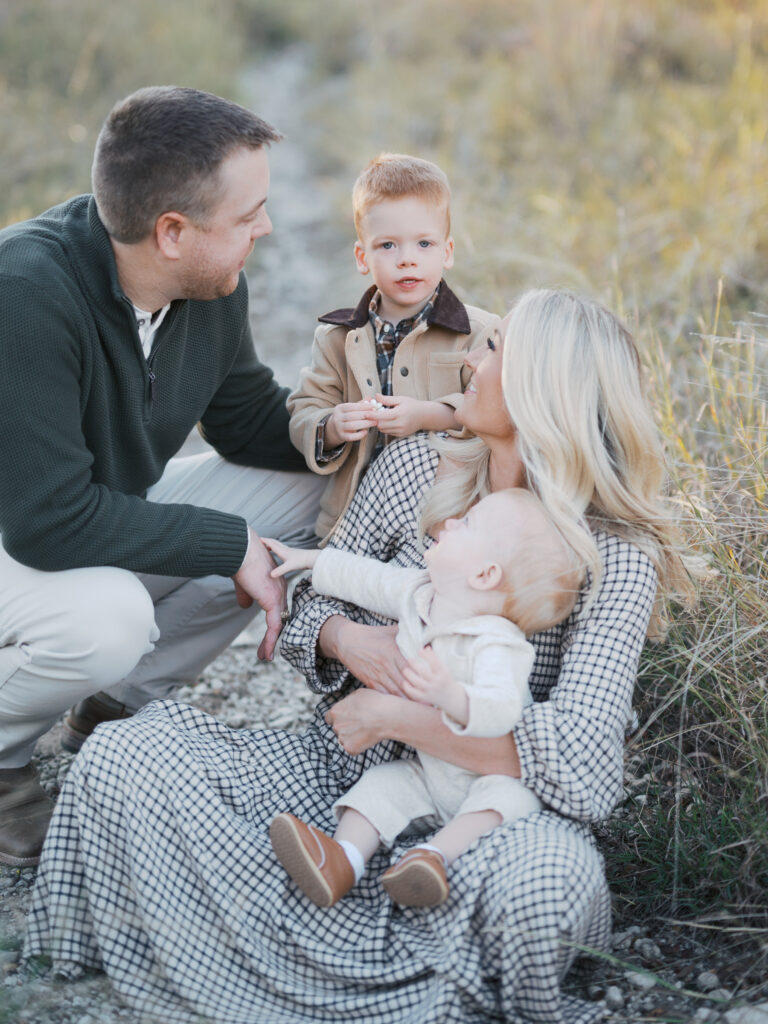 family photography session in north fort worth during fall