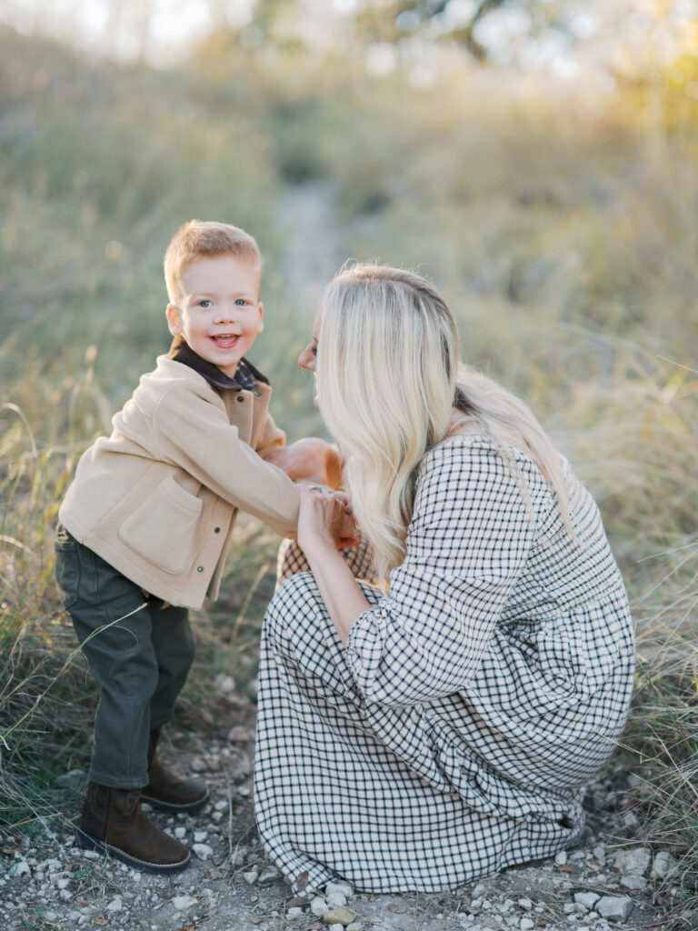 family photography session in north fort worth during fall