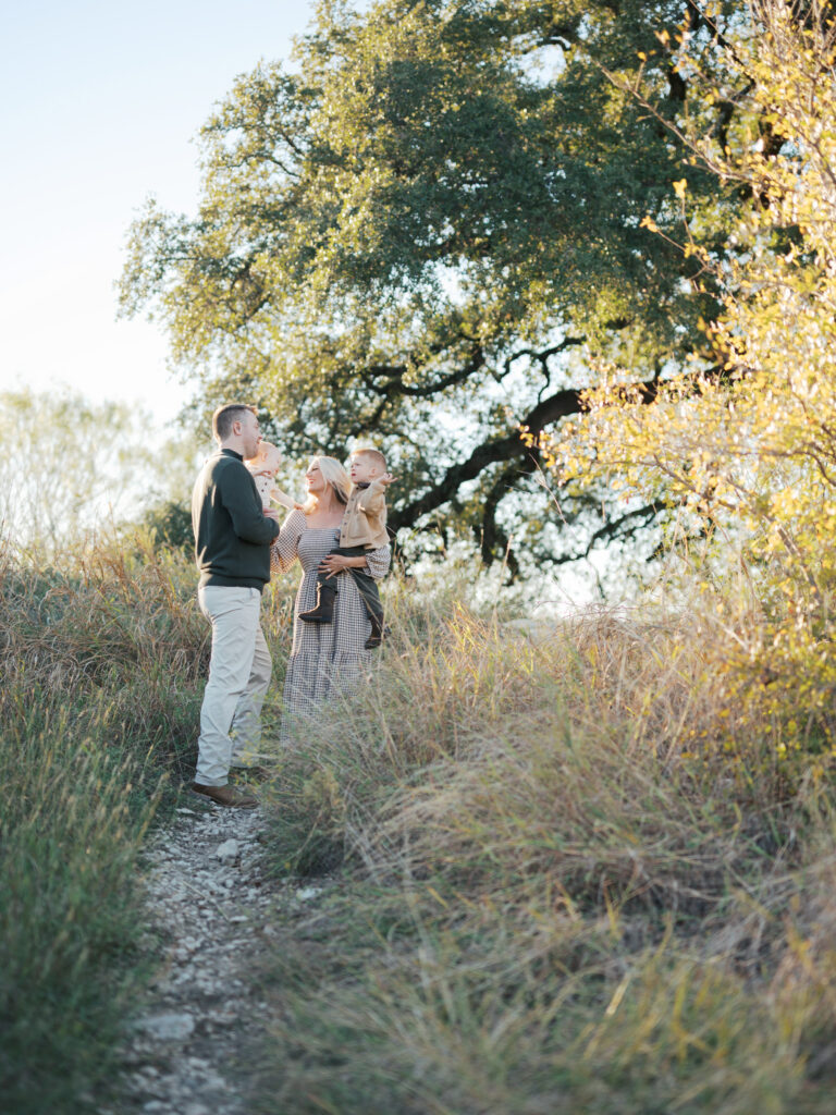 family photography session in north fort worth during fall
