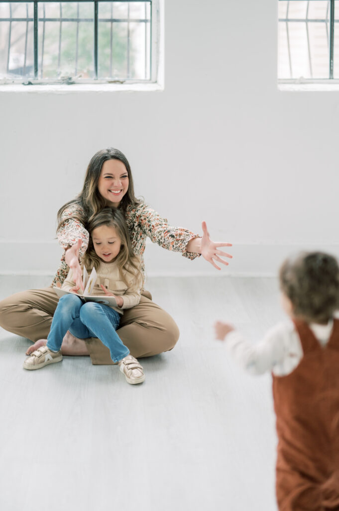 spring family photography studio photos in fort worth