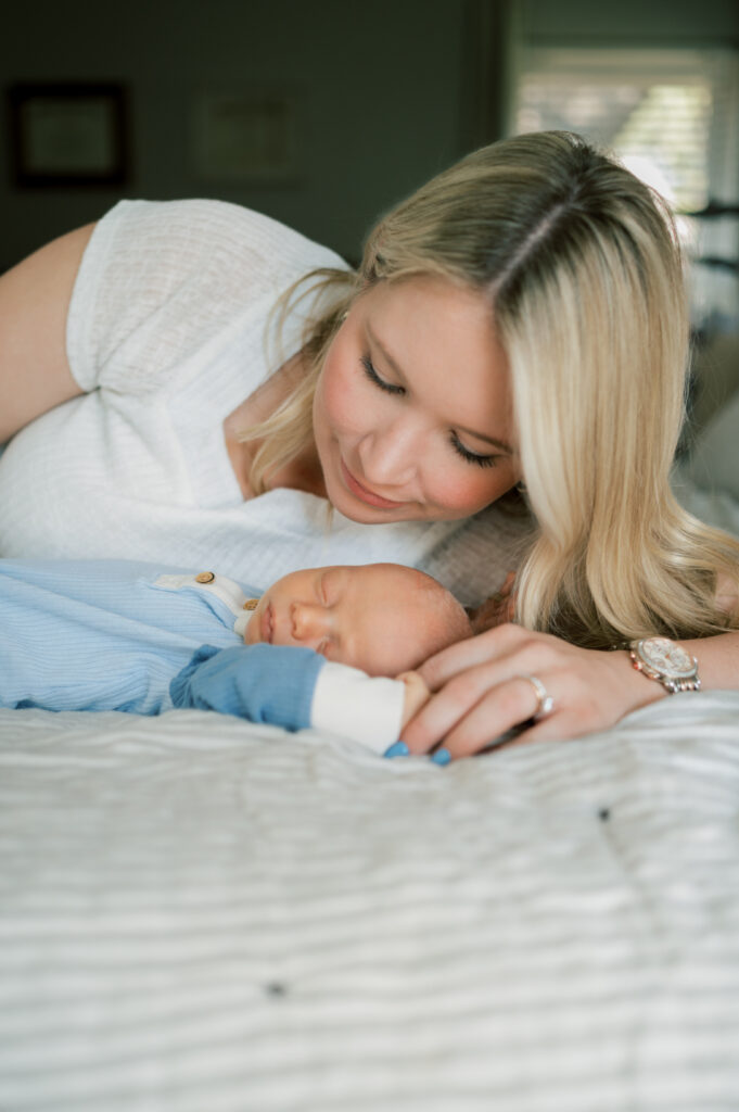 in-home newborn session in fort worth