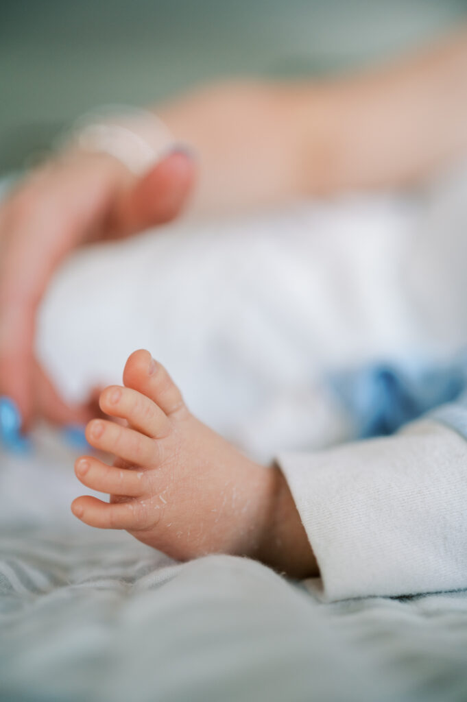 in-home newborn session in fort worth