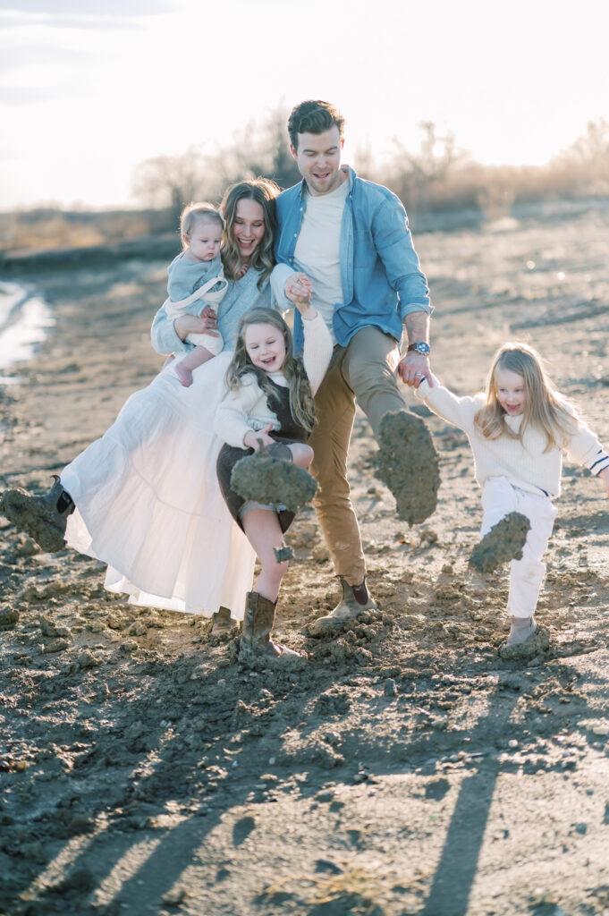 fort worth family photography session lifestyle and by lake