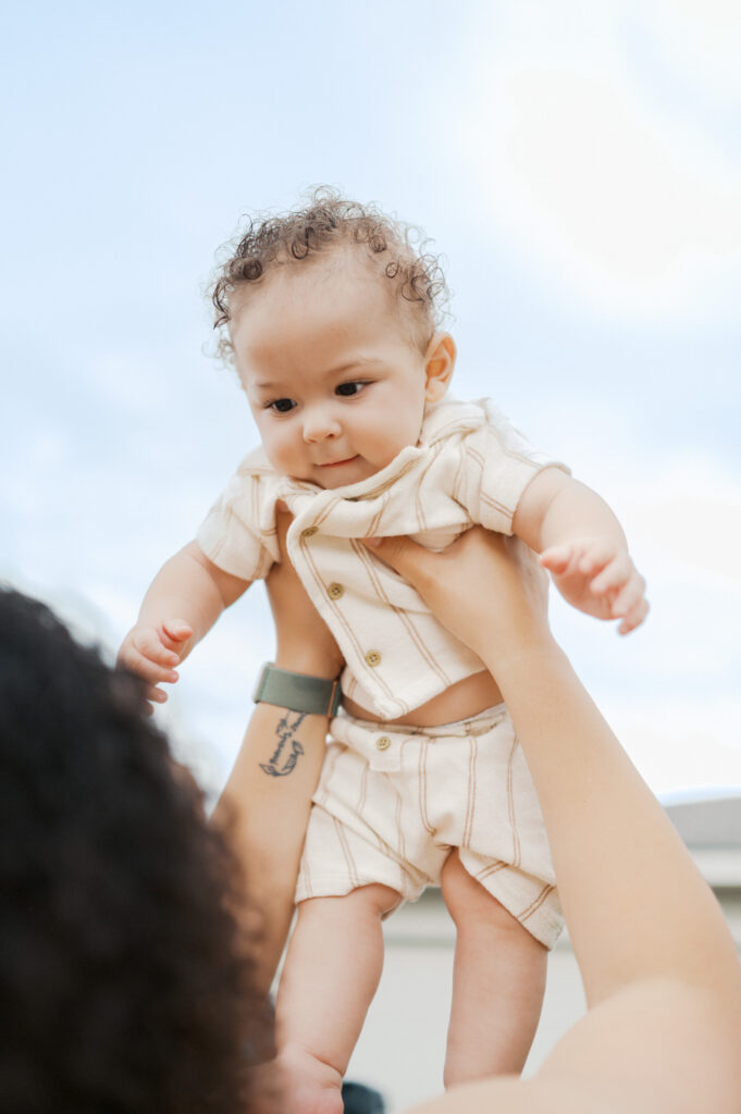 at-home family photography in Fort Worth