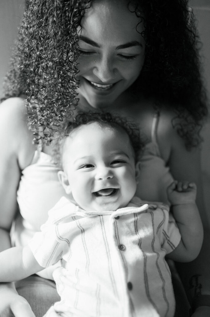 at-home family photography milestone session