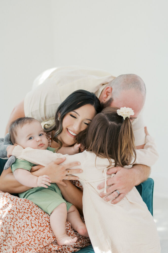 indoor family photos fort worth studio