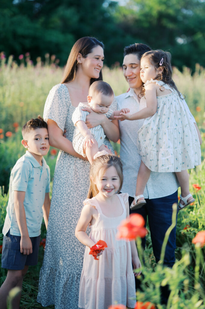 spring outdoor family photos in fort worth and dallas
