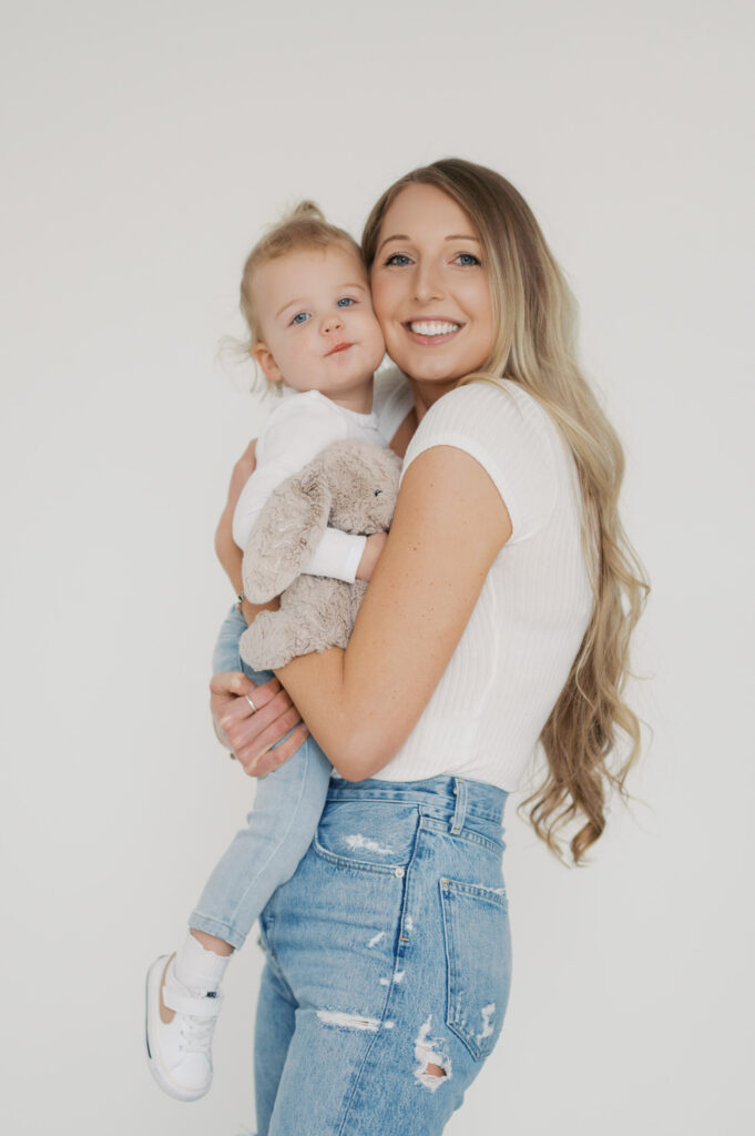 motherhood photography session in fort worth studio