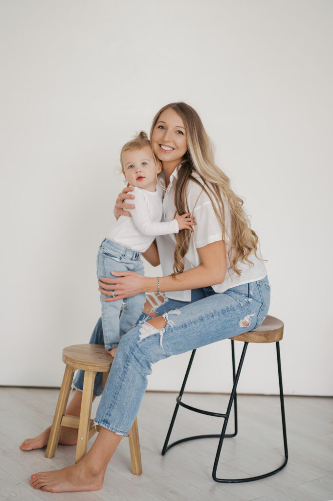 motherhood photography session in fort worth dallas studio