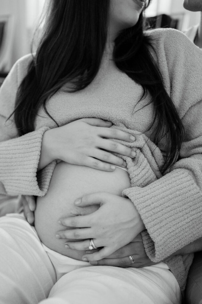 maternity photography fort worth at home