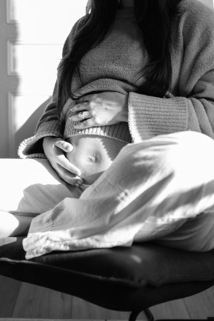 maternity photography fort worth at home