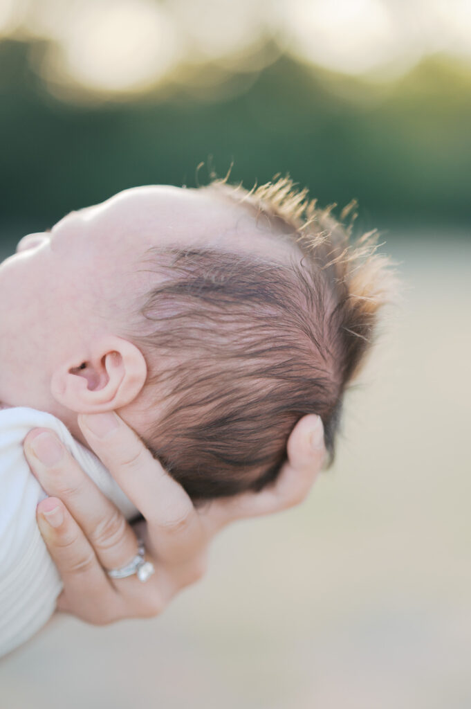 outdoor newborn photos in fort worth 
