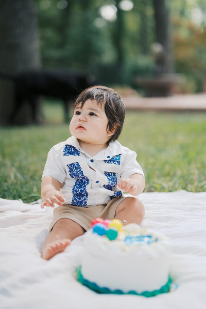 at-home milestone session in fort worth