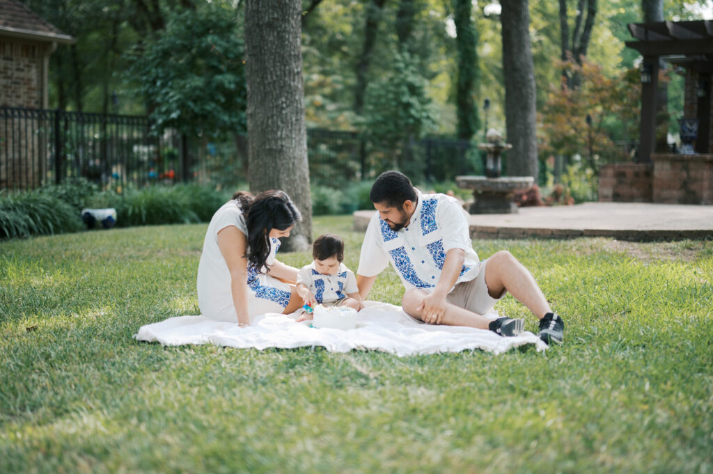 at-home milestone session in fort worth