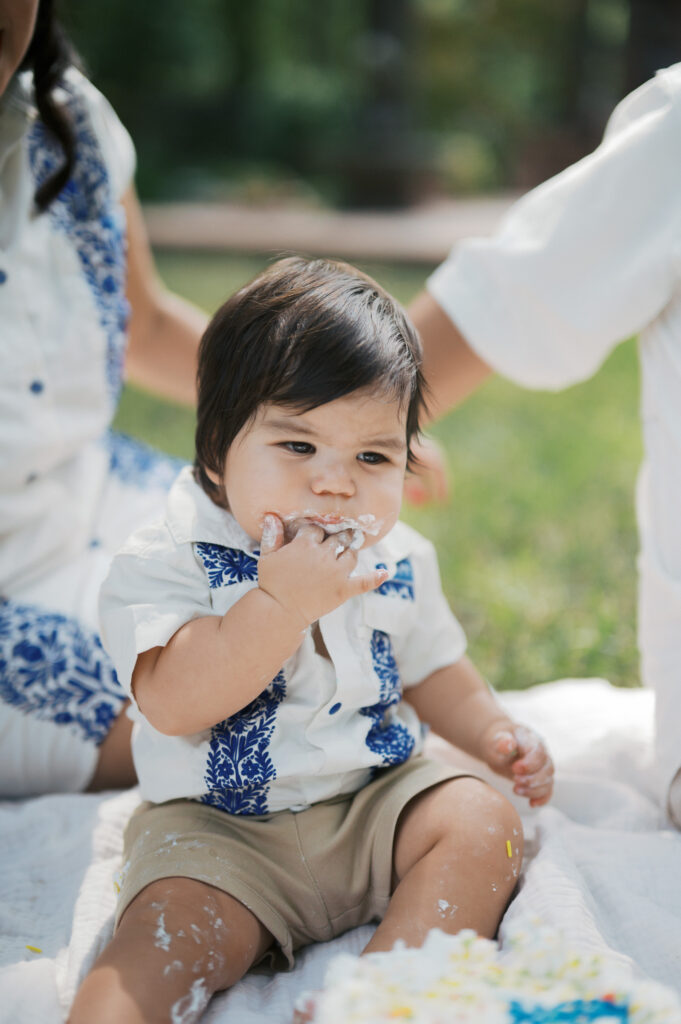 at-home milestone session in fort worth