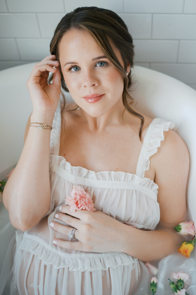 Intimate Maternity Photography Milk bath Maternity Photographer Fort Worth and Dallas