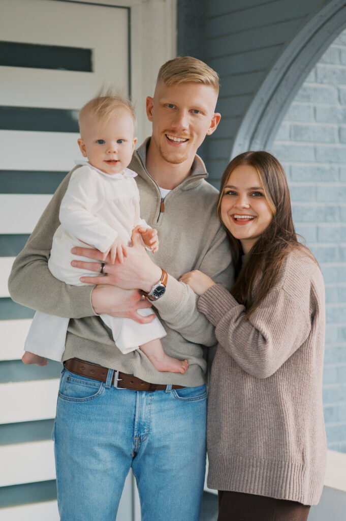 first birthday family photos in fort worth studio, cake smash photography