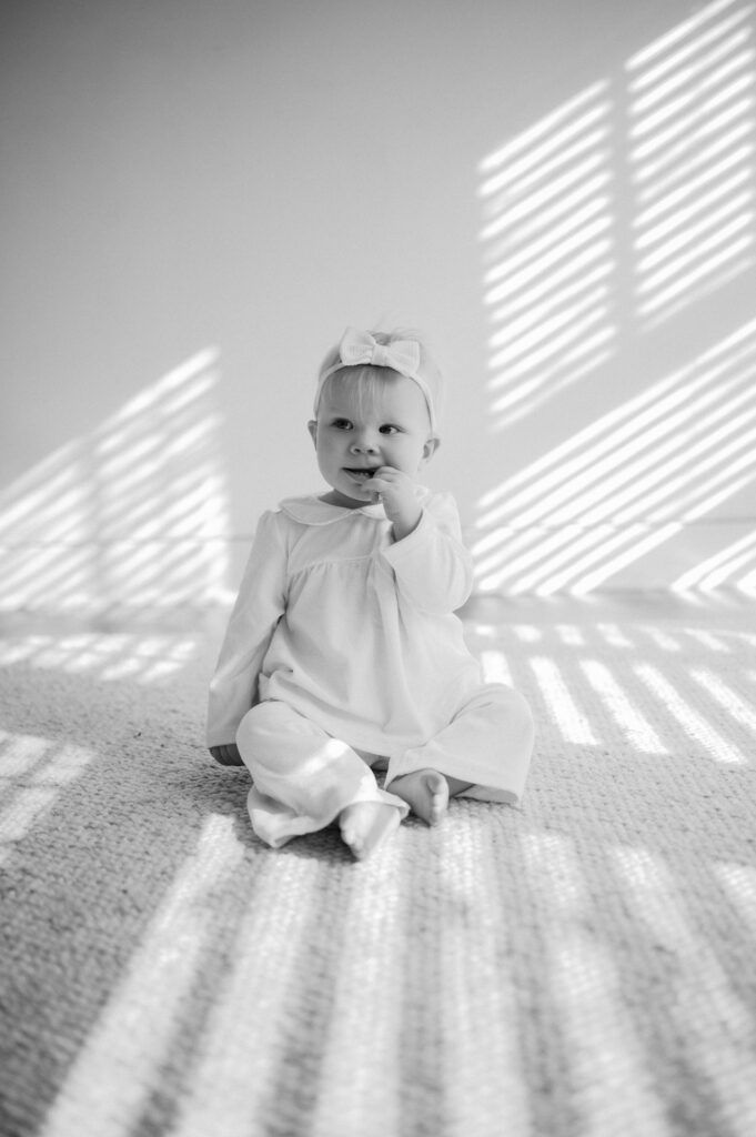 first birthday family photos in fort worth studio, cake smash photography